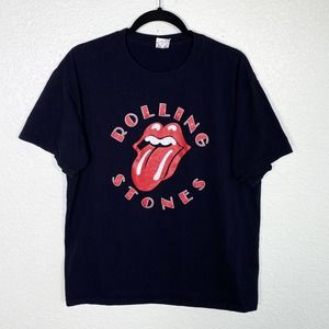 Vintage Rolling Stones Graphic Tee Shirt Adult XL Jerzees Heavyweight Cotton
